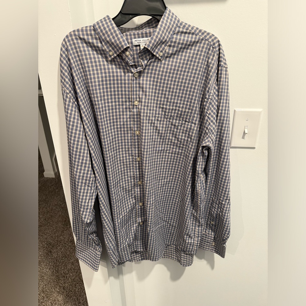 NWOT Peter Millar Summer Comfort Button Down Size XL